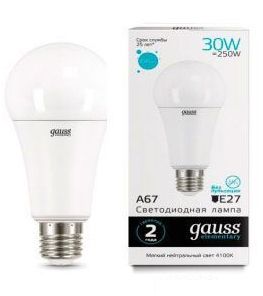 ����� ��� 30W 4100K E27 A60 LED Gauss Elementary 