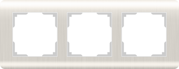 Werkel Stream Перламутровый WL12-Frame-03 Рамка на 3 поста