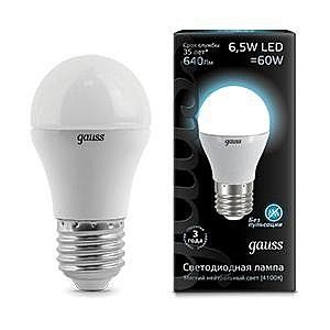 ����� ��� 6,5W 4100K E27 LED Gauss