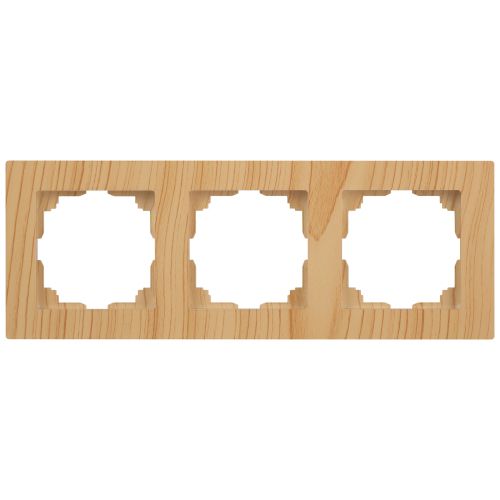 Рамка 3 поста сосна Intro Accent 6-503-11