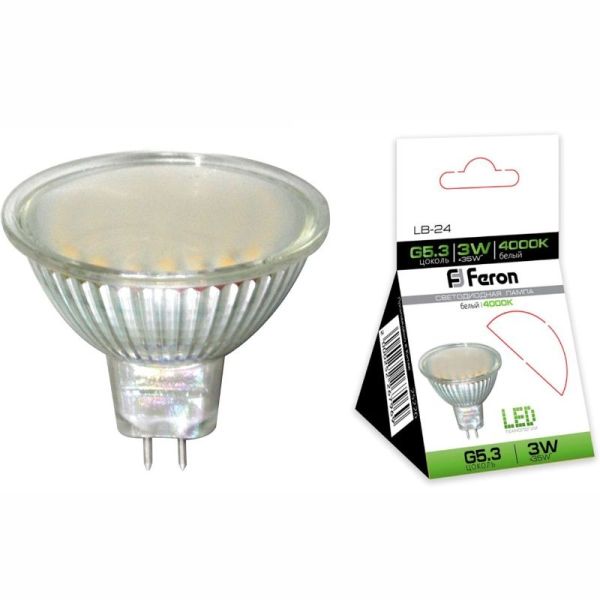 ����� LED MR16 5W 4000K G5.3 LB-24 44LED Feron