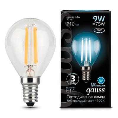 ����� ��� G45 9W 4100K E14 �������� LED Gauss