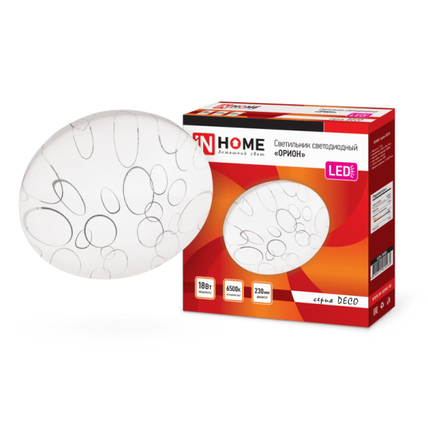 ���������� ��������� LED DECO ����� 18W 6500K  ���� IN HOME 