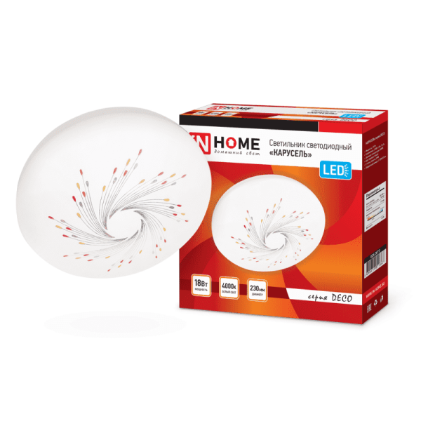 ���������� ��������� LED DECO �������� 18W 4000K ���� IN HOME