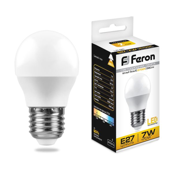 ����� ��� 7W 2700K E27 G45 LB-95 LED Feron