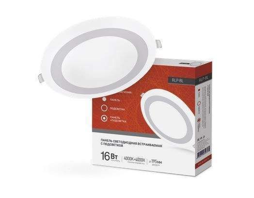 ���������� ������������ LED 16W 4000K �������� ���� ����� RLP-BL ASD/inHome