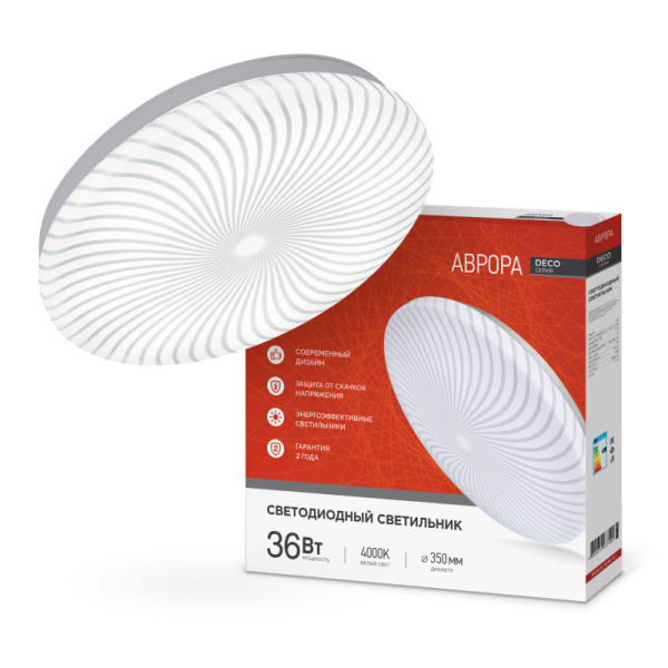 ���������� ��������� LED DECO ������ 36W 4000K  ���� IN HOME 