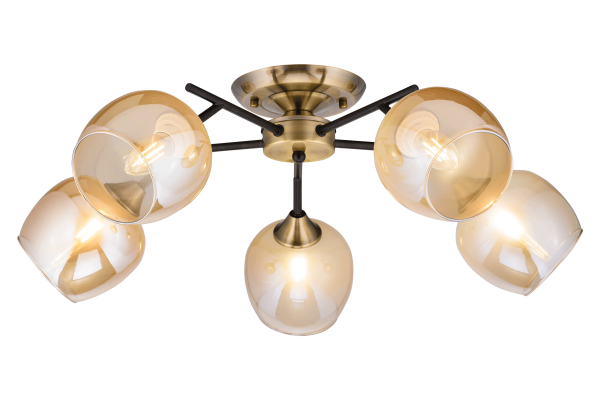 Люстра 1643/5 BK+AB Сфера света ***