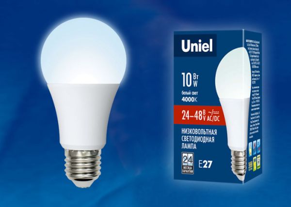 ����� LED 10W 4000K E27 24-48V Uniel 