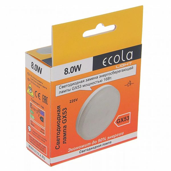 ����� LED 8W 2800K GX53 ������� ����� LIGHT  