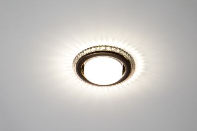 ���������� ������������ GX53 CRYSTAL LED 33 BLACK CHROME + LED MaxLight 