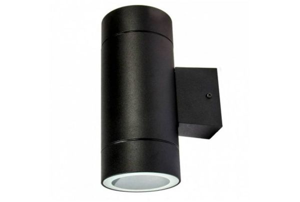 Интерьерный настенный светильник в 2 стороны GX53 IP65 8013A Цилиндр черный Ecola