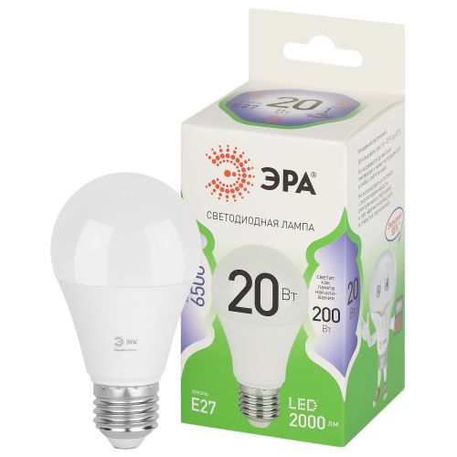 Лампа Груша 20W 6500K E27 A60 GL LED ЭРА