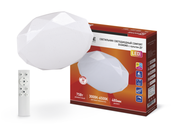 ���������� ��������� LED COMFORT DIAMOND 75�� 3000-6500� ���� IN HOME 