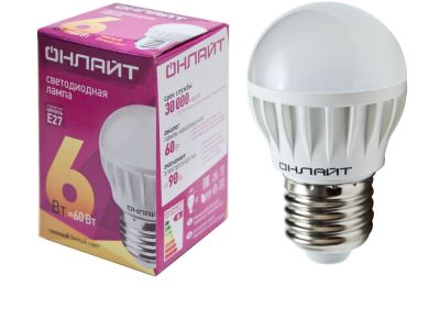 ����� ��� 6W 4000K E27 �60 LED ������� ����