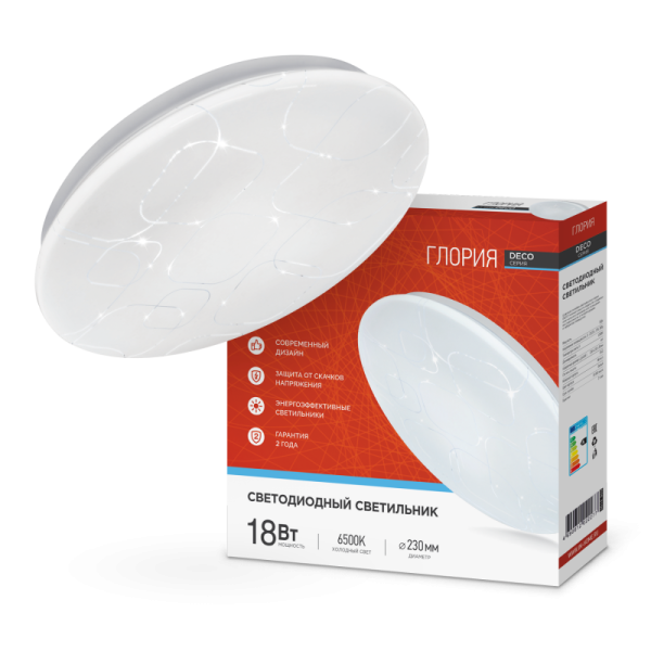 ���������� ��������� LED DECO ������ 18W 6500K  ���� IN HOME 