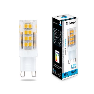 ����� LED 5W 6400K G9 LB-432 Feron 