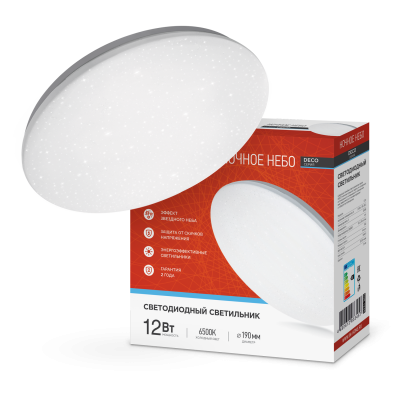 ���������� ��������� LED DECO ������ ���� 12W 6500K ���� IN HOME