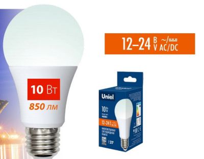 ����� LED 10W 4000K E27 12-24V Uniel 
