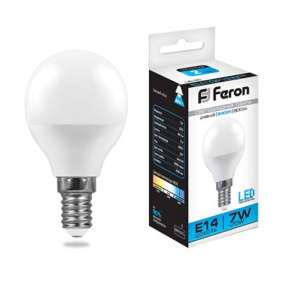 ����� ��� 7W 6400K E14 LB-95 LED Feron