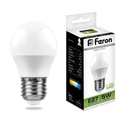 ����� ��� 5W 4000K E27 G45 LB-38 LED Feron