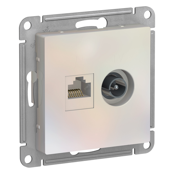 Atlas Design Schneider Electric ������ ������� ������������+�� RJ45+TV ��������� 5E