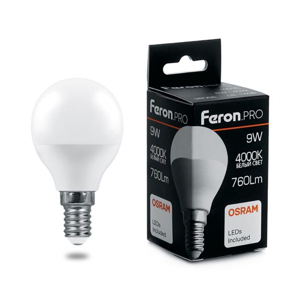 ����� ��� 9W 4000K E14 LB-1409 OSRAM LED Feron.PRO