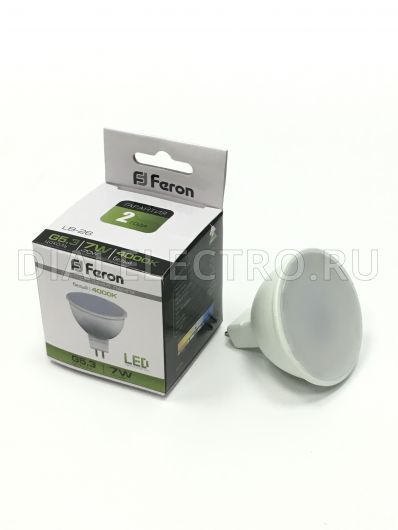 ����� LED MR16 7W 4000K G5.3 LB-26 LED80 ������� Feron