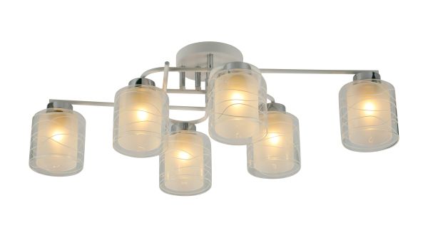 Люстра 07378/6 WHITE+CHROME Сфера света