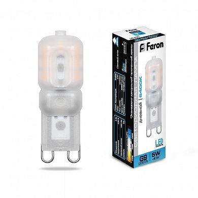 ����� LED 5W 6400K G9 LB-430 Feron