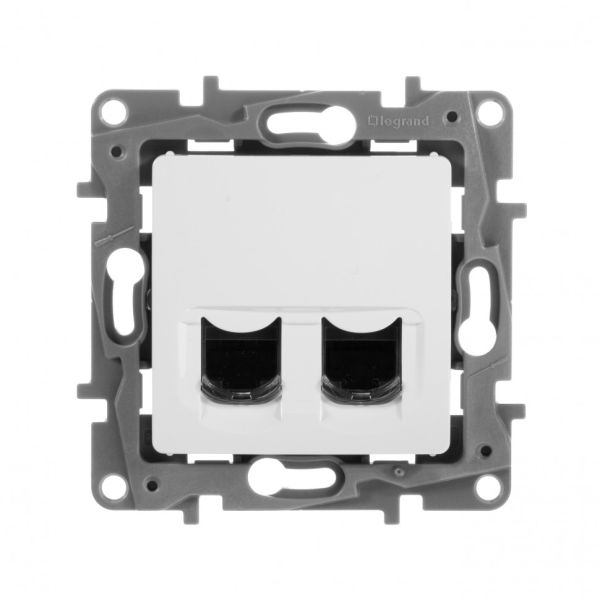 ������� 2-�� �������� RJ45 + RJ45. �����. Etika. Legrand 672254