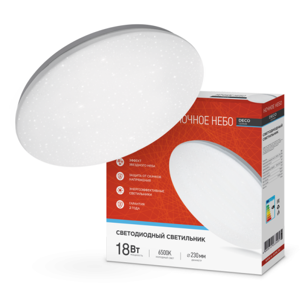 ���������� ��������� LED DECO ������ ���� 18W 6500K ���� IN HOME