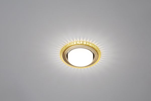 Светильник встраиваемый GX53 CRYSTAL LED 33 Bronze + LED MaxLight