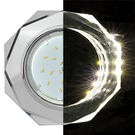 ���������� ������������ GX53 LD5312 8-��������  ����/���� � �����. LED ECOLA 