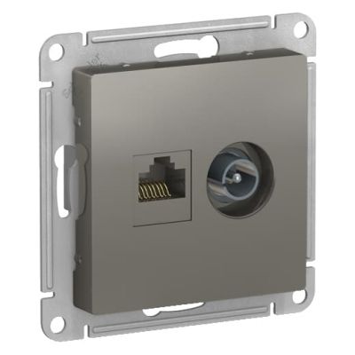 Atlas Design Schneider Electric ����� ������� ������� ����+�� RJ45+TV ���.5E, ��������