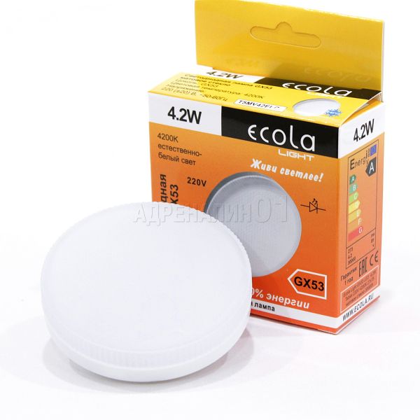 ����� LED 4.2W 4200K GX53 ������� ����� LIGHT  