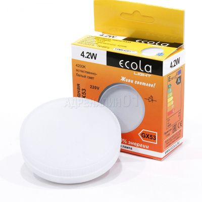 ����� LED 4.2W 4200K GX53 ������� ����� LIGHT  