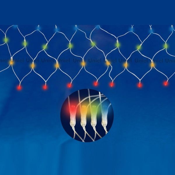 Сетка 240LED мульти 2,5х2 + контроллер RGB Uniel