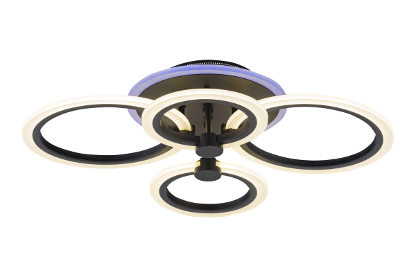 Люстра 3009/2+2B BK/RGB 85W Сфера Света