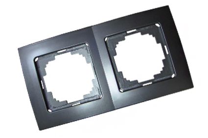 Рамка 2 поста Антрацит Touran Nilson 24160092