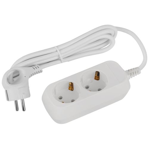 Удлинитель 2 розетки с/з 1,5м ПВС 3x1мм2 UDL-16-215-E Greenline ЭРА