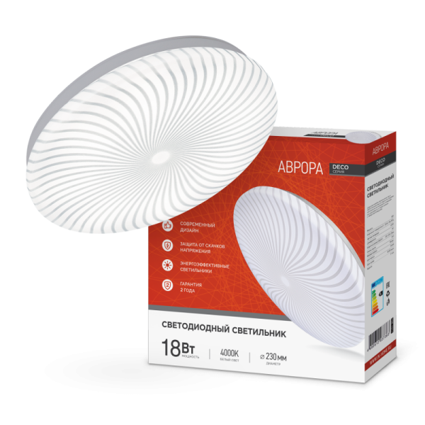 ���������� ��������� LED DECO ������ 18W 4000K  ���� IN HOME 