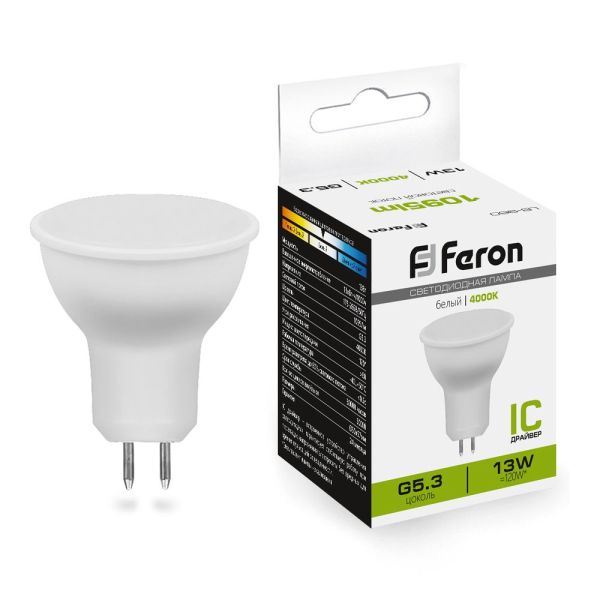 ����� LED MR16 13W 4000K G5.3 LB -960LED44 Feron
