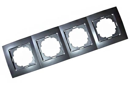 Рамка 4 поста Антрацит Touran Nilson 24160094