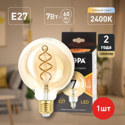 ����� ��� 7W 2700K E27 G95-7W-824-E27 spiral gold �������� ���������� ������ ����� F-LED ��� 