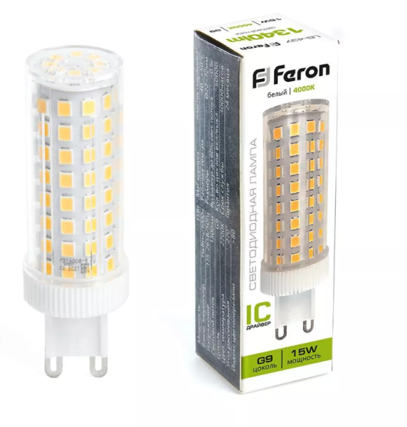 ����� LED 15W 4000K G9 LB-437 Feron
