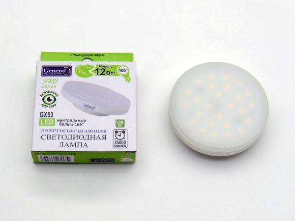 ����� LED 12W 6500K  GX53 General 