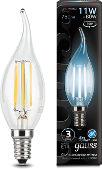 ����� ����� �� ����� 11W 4100K E14 �������� LED Gauss