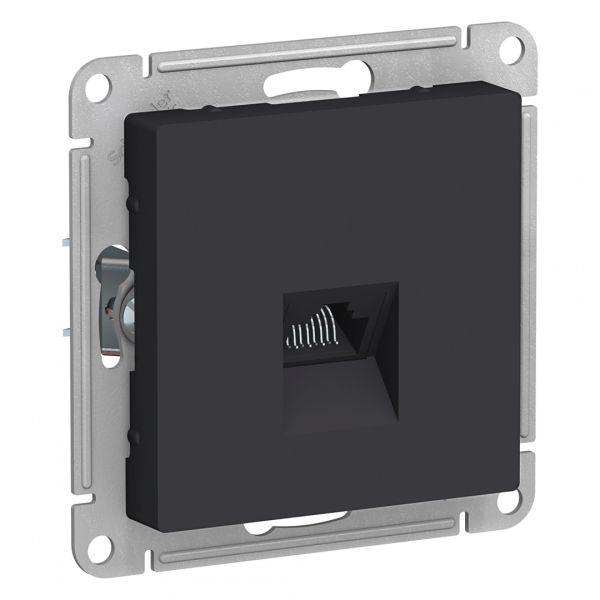 Atlas Design Schneider Electric Карбон Розетка интернет RG45
