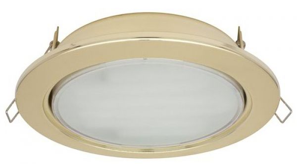 Светильник встраиваемый GX70 золото ECOLA